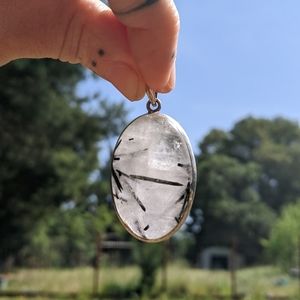 Incredible Tourmaline Quartz pendant
